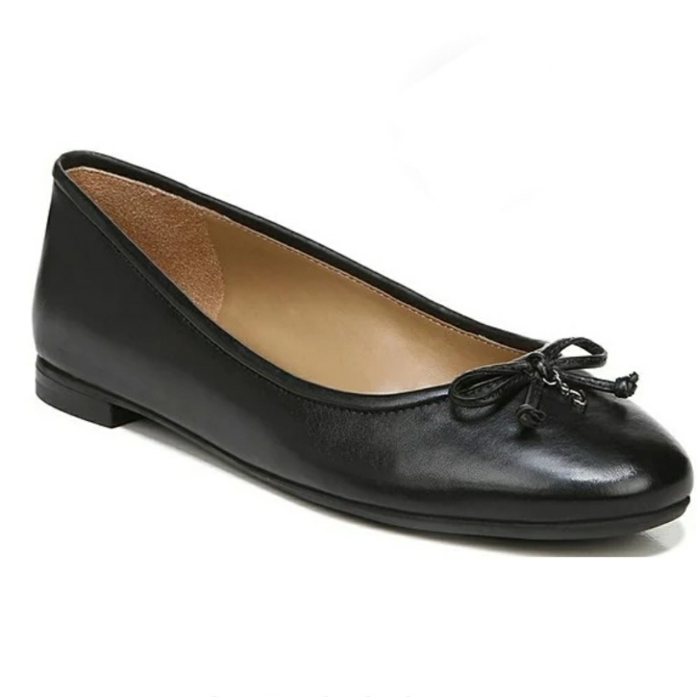 Sam Edelman Kaylee Black Leather Ballet Flat NWT NEW IN BOX
